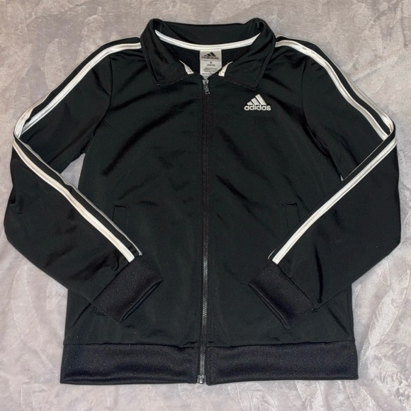 Adidas Classic Black and White Tracksuit with Football Style Pant - Picture 3 of 8